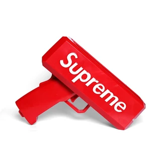 [พร้อมส่ง]ปืนยิงเงิน ปืนยิงแบงค์ Supreme มีไฟใช้ถ่าน ของเล่นปืนยิงธนบัตร ปืนสายเปย์ ปืนยิงแบงค์ พร้อมธนบัตร