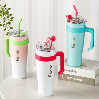 1200ML แก้วเก็บอุณหภูมิ PKARA ขนาด 40OZ ของแท้ แก้วเก็บอุณหภูมิร้อน/เย็น