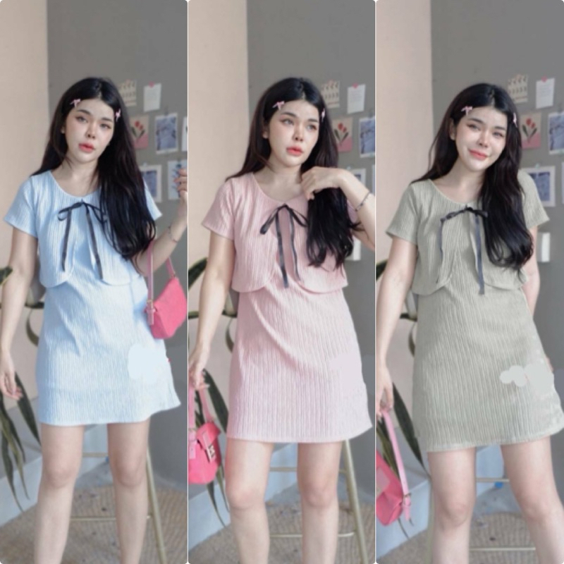 M975 เดรสแต่งเสื้อคลุม ผูกโบว์