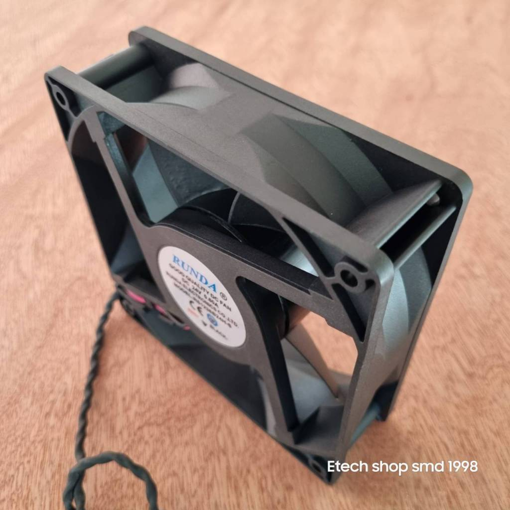 พัดลมเครื่องเชื่อม 4.5 นิ้ว(Runda) DC DC24V 0.8A 4500rpm รุนแรงพัดลม 12038 พัดลม