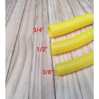 ท่ออ่อน ท่อลูกฟูก ท่อร้อยสายไฟ ขนาด 3/8", 1/2", 3/4" สีขาว สีเหลือง แบ่งขายเป็นเมตร