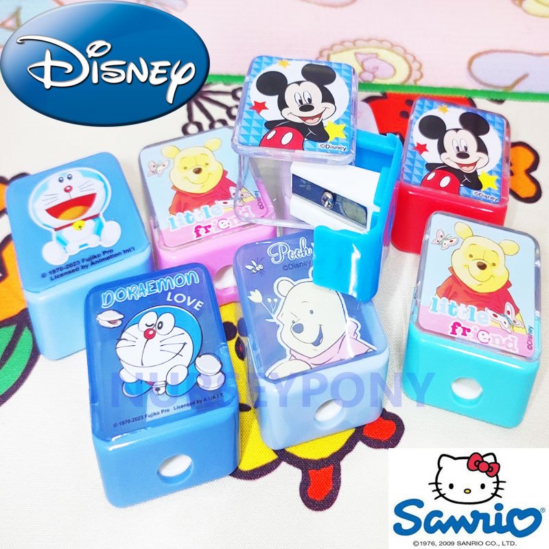 กบเหลาดินสอเหลี่ยม 1 รู ลิขสิทธิ์แท้ Sanrio สีสวย ถูกมาก ๆ จ้า