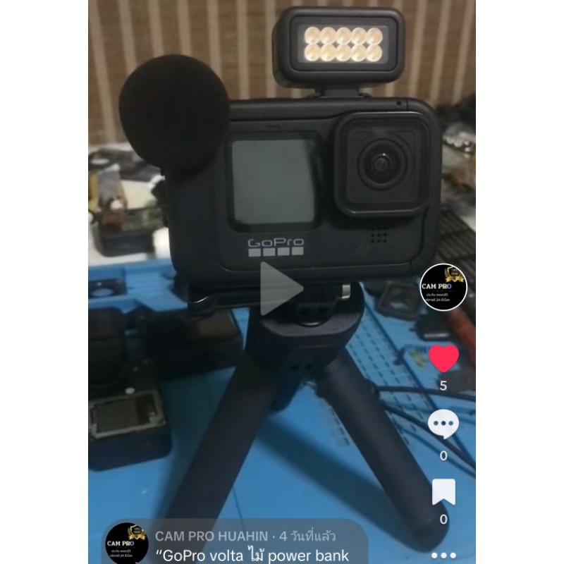ชิ้นเดียวสุดท้ายในสต้อค GOPRO VOLTA ไม้พาวเวอร์แบงค์สำหรับ โกโปร 9,10,11,12 มือสอง  ใช้งานได้ปกติ มี