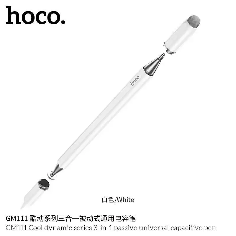 ✅ HOCO GM111 ปากกาสไตลัส 3 หัว รองรับทุกหน้าจอ แท็บเล็ต สมาร์ทโฟน ไม่ต้องชาร์จแบต ปากกาทัชสกรีน hc6 thumbnail 6