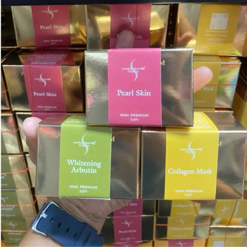 โฉมใหม่ Madame OrganicBour-hi-ma มาดาม ออร์แกนิก บัวหิมะ 5 กรัม มีสบู่ด้วย <ราคาต่อชิ้น>