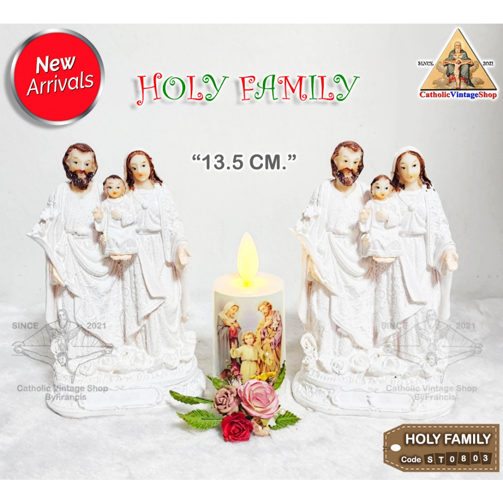 รูปปั้นครอบครัวศักดิ์สิทธิ์ Holy Family คาทอลิก Catholic Statue Figurine religion#ST803