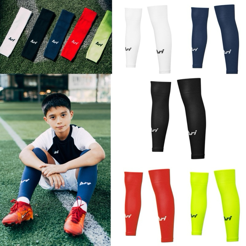 ถุงเท้าฟุตบอล ตัดข้อสำเร็จรูป ของเด็ก ARI FOOTBALL JUNIOR SLEEVE SOCKS ของแท้ (เพิ่มค่าธรรมเนียมShopee 5%)