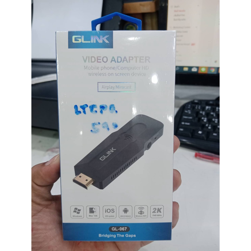 อะแด็ปเตอร์VIDEO ADAPTER GLINK GL-067 มือถือเข้าทีวี