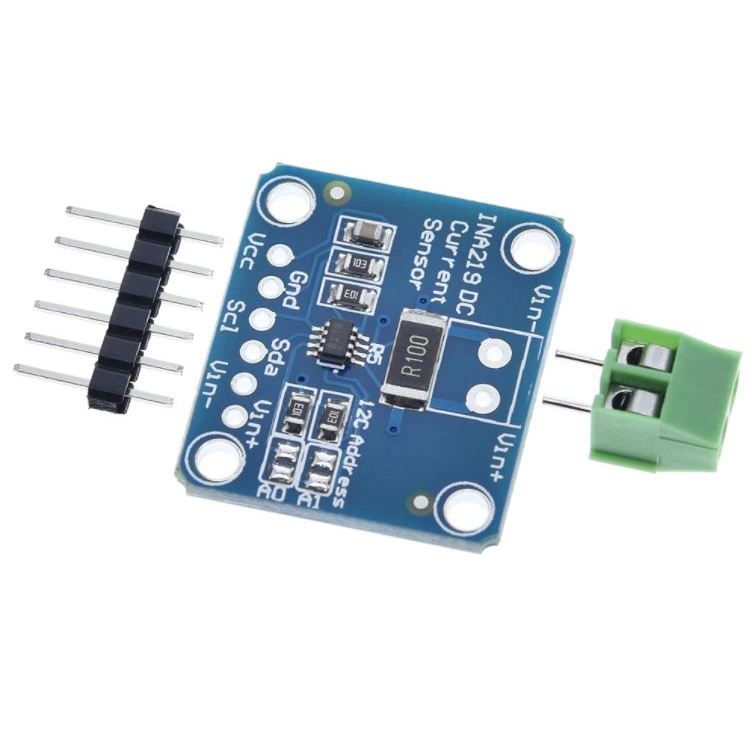 เซนเซอร์วัดแรงดันและกระแสไฟฟ้าแบบ I2C INA219 I2C Current/Power Monitoring Sensor Module