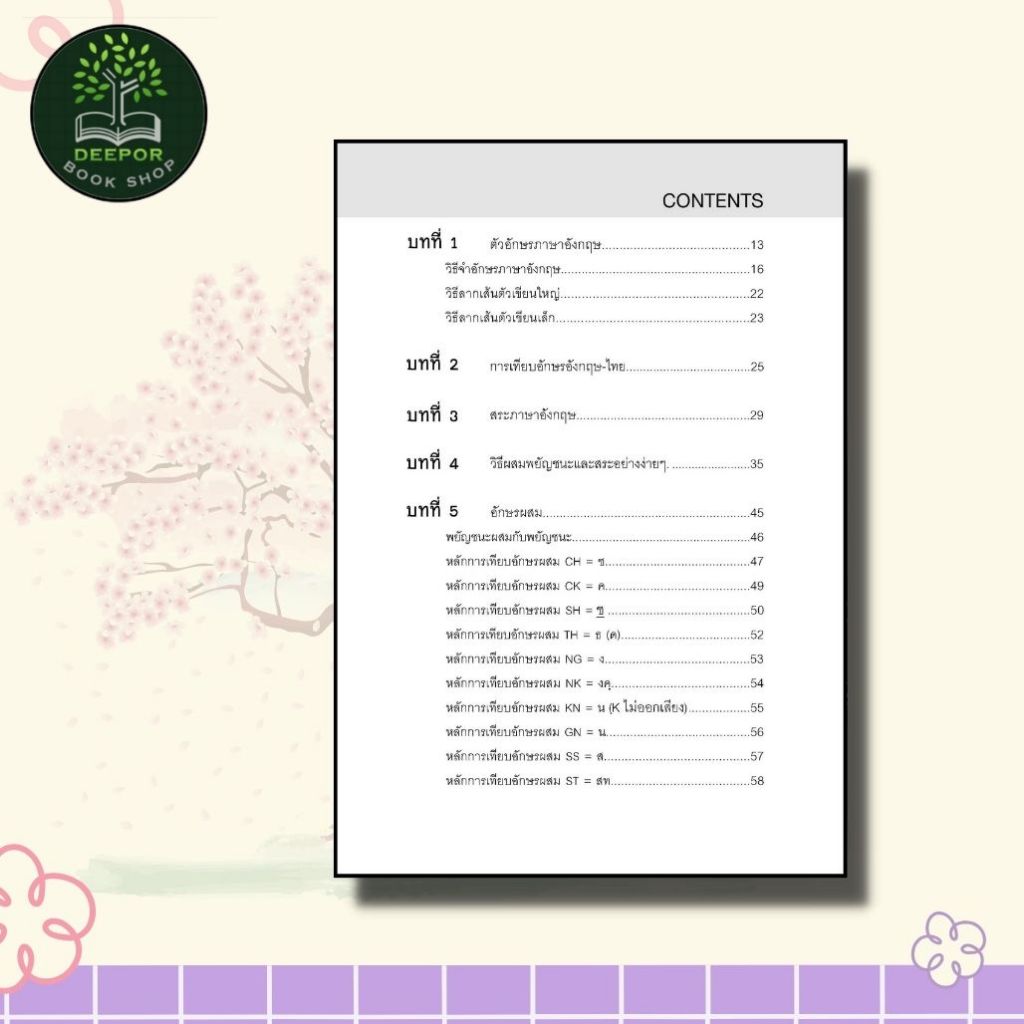 หนังสือ ทบทวนเริ่มต้นใหม่ภาษาอังกฤษ ตั้งแต่ A-B-C จนพูด อ่าน เขียน แปลได้ พิมพ์ครั้งที่ 2 - รูปที่ 2