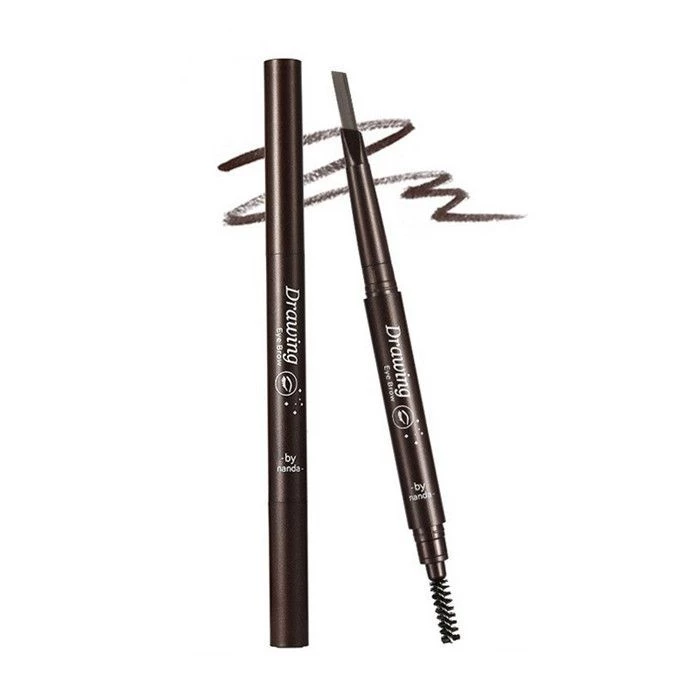 ดินสอเขียนคิ้ว กันน้ำ ดินสอเขียนคิ้วแบบหมุน eyebrow pencil 2 in 1 5 สีให้เลือก