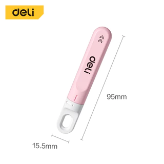 Deli คัตเตอร์ตัดกระดาษ คัตเตอร์มินิ ใบมีด SK5 มีคุณภาพ แข็งแรง ทนทาน หมุนเพื่อเปิด-ปิด สะดวกในการพกพา Cutter