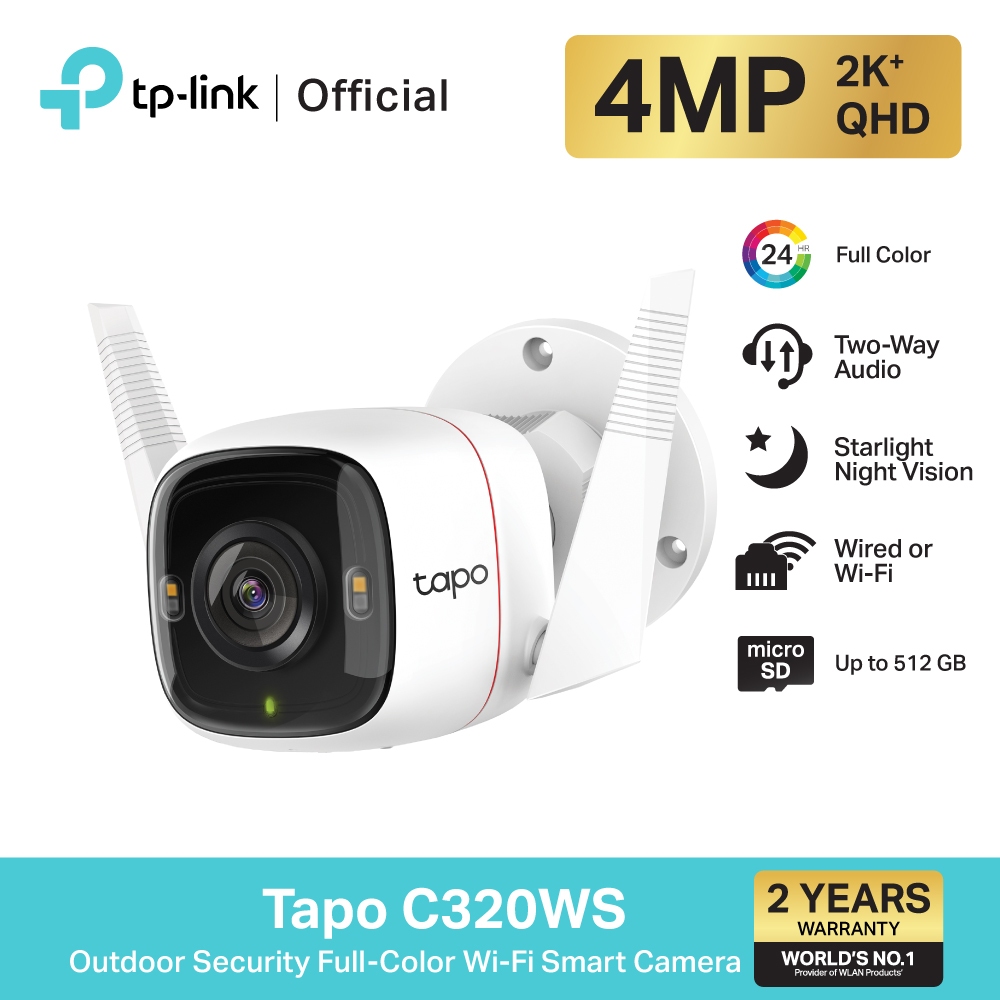 TP-Link Tapo C320WS กล้องวงจรปิด Outdoor Security Wi-Fi Camera