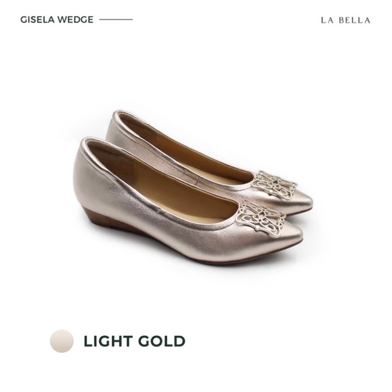 LA BELLA รุ่น Gisela Wedge มือสอง Light Gold เบอร์ 40