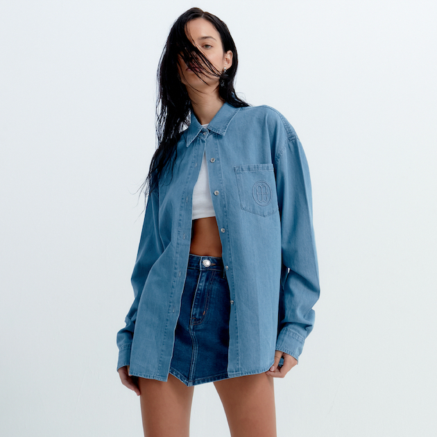 MOTTOM - Skylar Oversized Denim Shirt