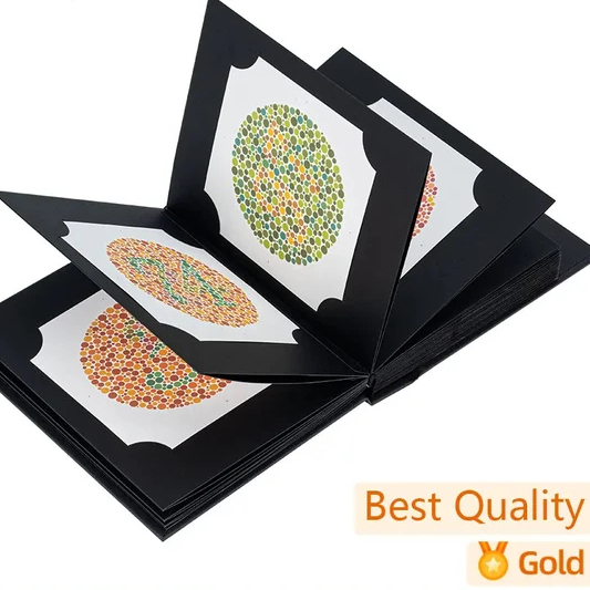 Vision test chart Book 38 Plates Test Book 2025 สำหรับทดสอบตาบอดสี Ishihara 38plates