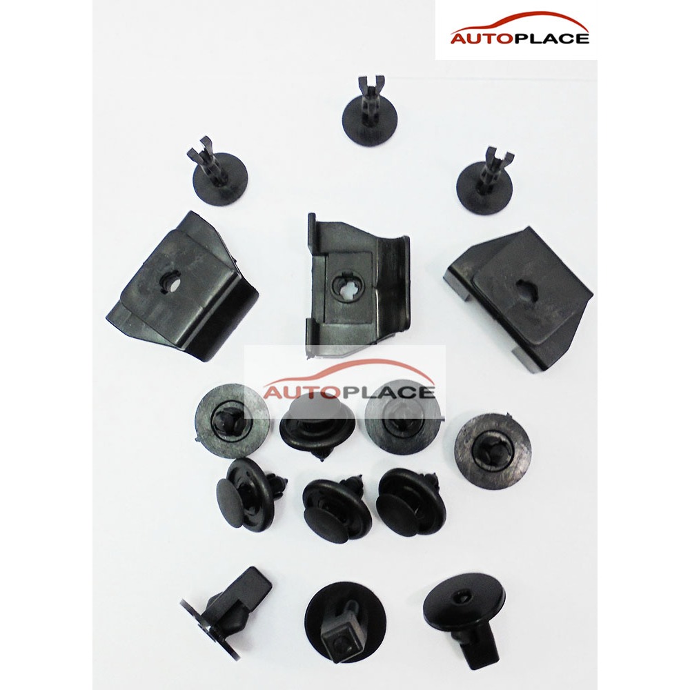 (16ชิ้นต่อชุด) Vios 2010 กิ๊บ พลาสติกซุ้มล้อหน้า TOYOTA VIOS วีออส โตโยต้า ปี 2010 ครบชุดต่อข้าง ตรงรุ่น
