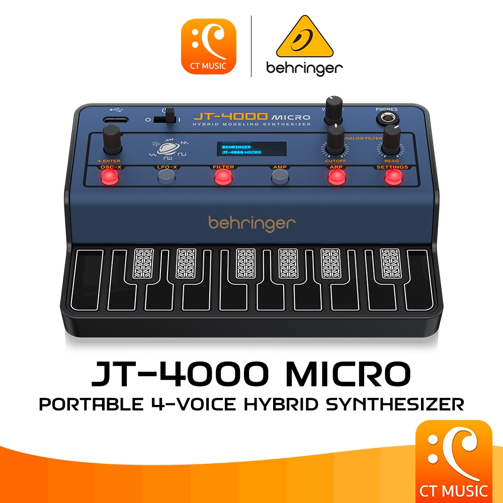 Behringer JT-4000 Micro Portable 4-Voice Hybrid Synthesizer JT4000 JT 4000