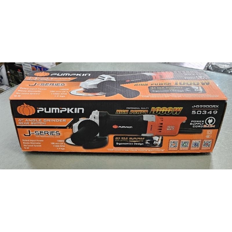 PUMPKIN 50349 J-G9900RX เครื่องเจียรมือ 4" 1000W สวิตซ์ท้าย