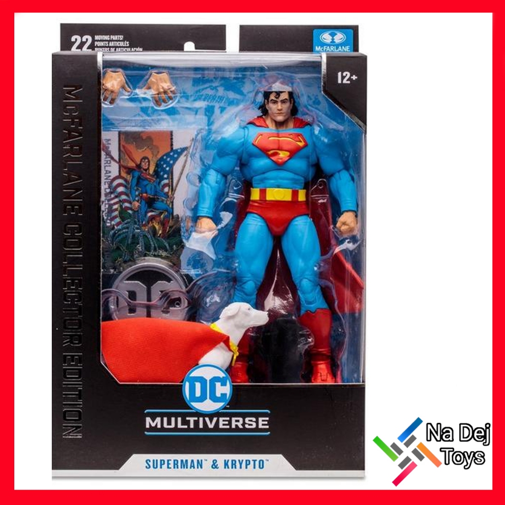 Superman & Krypto Collector Edition DC Multiverse McFarlane Toys 7" Figure ซุปเปอร์แมน & คริปโต ดีซี