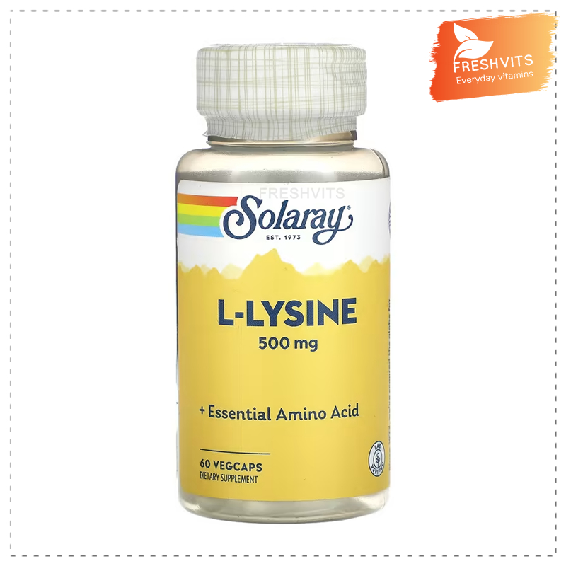 Solaray,L-Lysine, 500 mg, 60 VegCaps