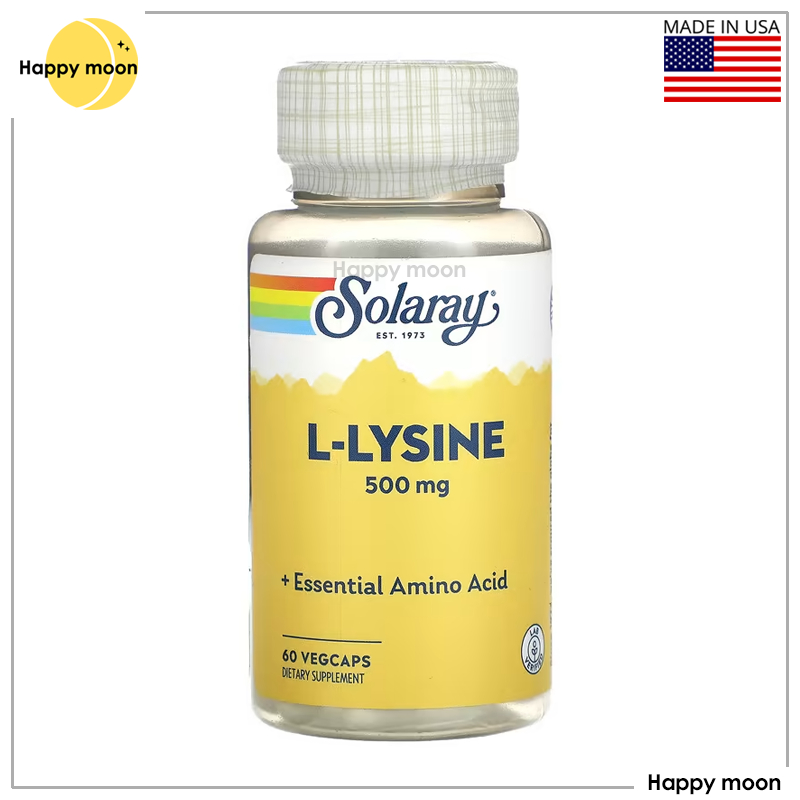 Solaray, L-Lysine, 500 mg, 60 VegCaps