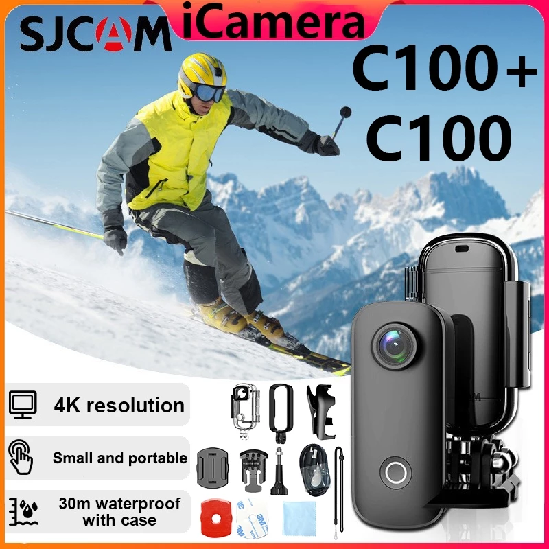 กล้องแอคชั่น Sjcam C100+ 4K กันน้ำ 30 เมตร เชื่อมต่อ WiFi