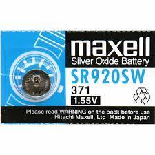Maxell SR920SW ถ่านกระดุม(1ก้อน) , 371 1.55V จำนวน 1ก้อน ของ…