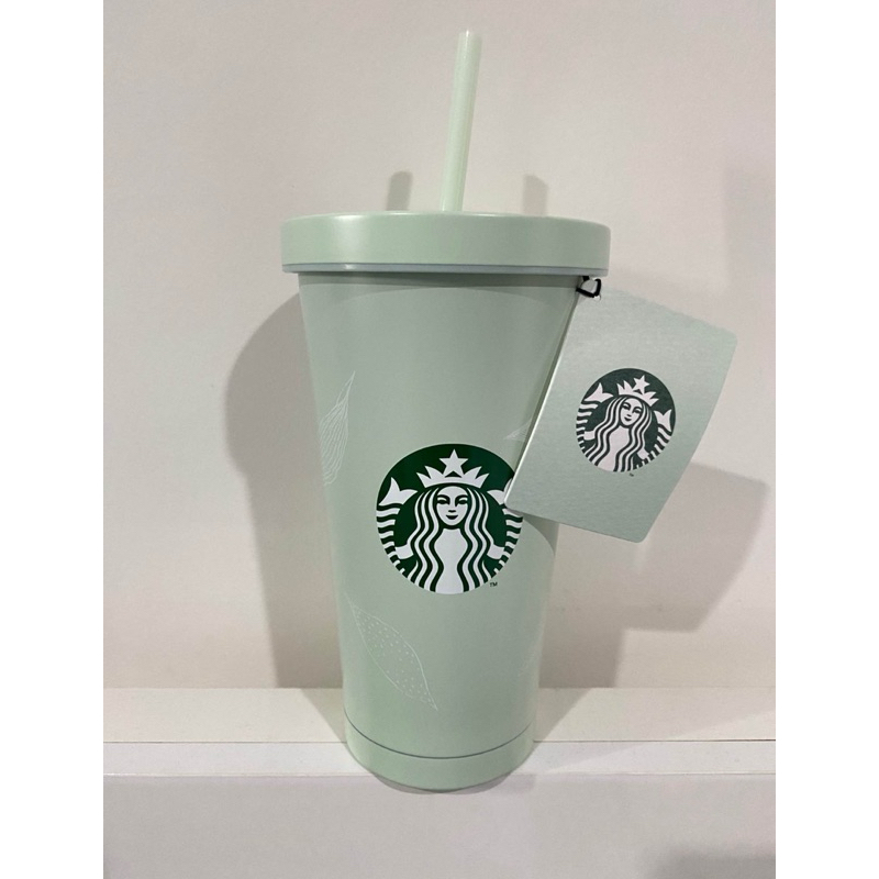 Starbucks Stainless Steel Siren with Stopper Cold Cup 18oz.