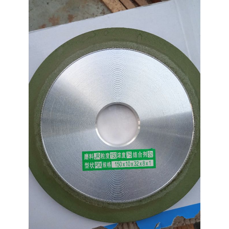 จานหินผสมเรซิ่นสีเขียวเบอร150วงนอก5"-6"คุณภาพดี