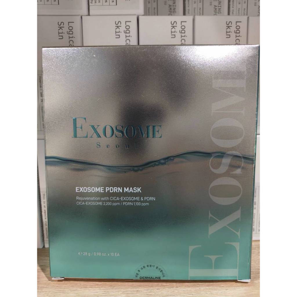 [สินค้าของแท้100% พร้อมส่ง] DERMALINE - Exosome PDRN Mask (1กล่อง=10แผ่น)