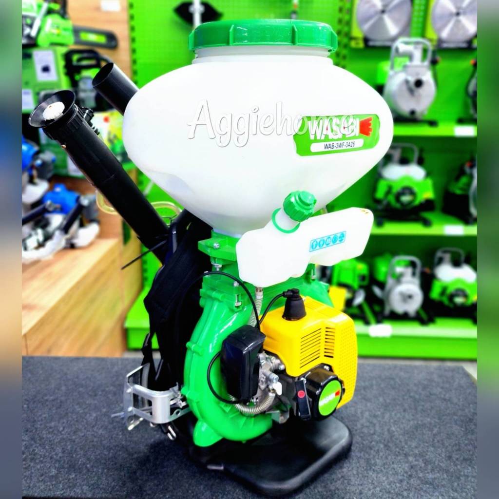 WASABI เครื่องพ่นปุ๋ย 2 จังหวะ รุ่น WAB-3WF-3A26A (สีเขียว) ขนาด 26 ลิตร กำลัง 3 HP พ่นเมล็ดข้าว เครื่องพ่น - รูปที่ 3