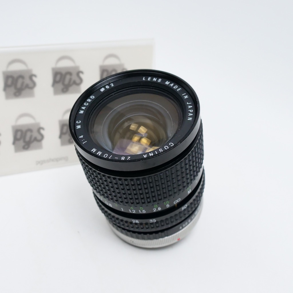 เลนส์ cosina 28-70 f4 macro mount canon fd มือสอง 240223