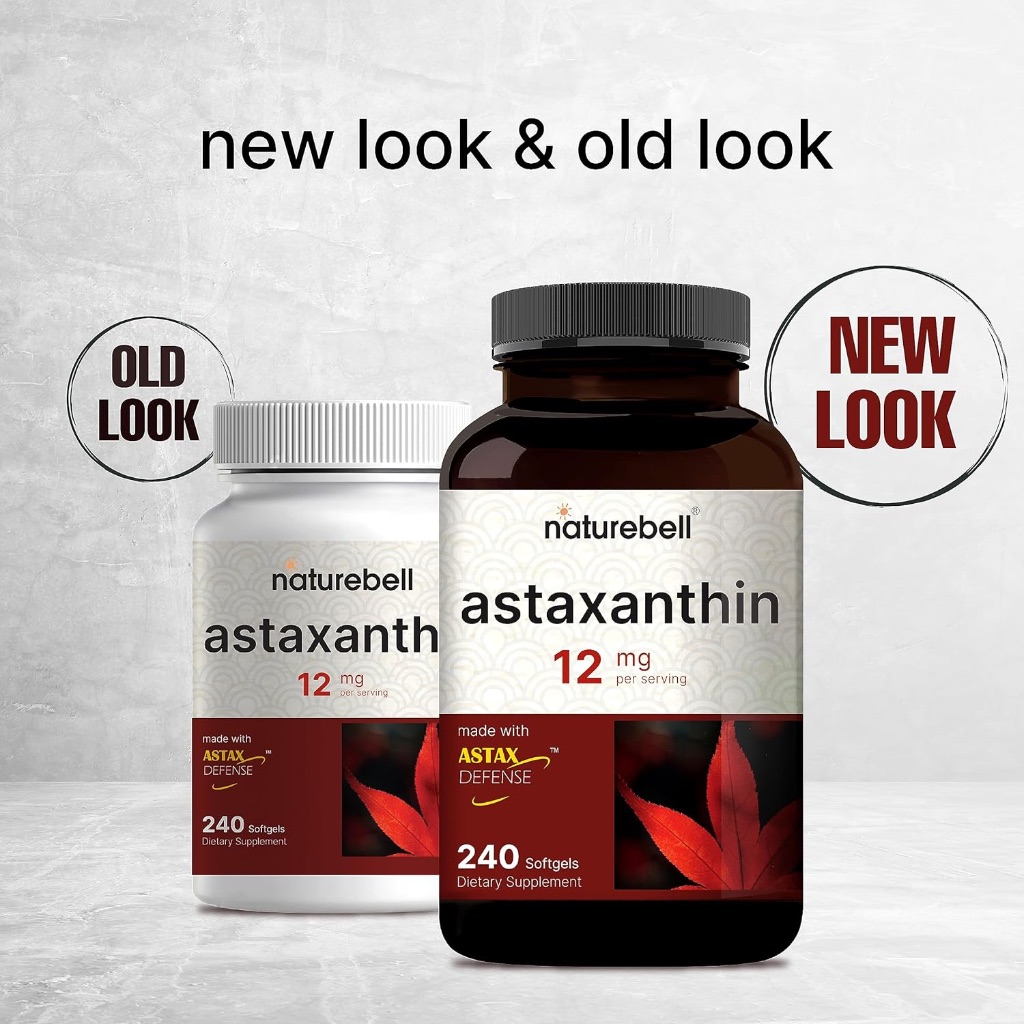 พร้อมส่ง NatureBell Astaxanthin 12mg 240 Softgels Strongly Promotes Skin & Joint Health - รูปที่ 2