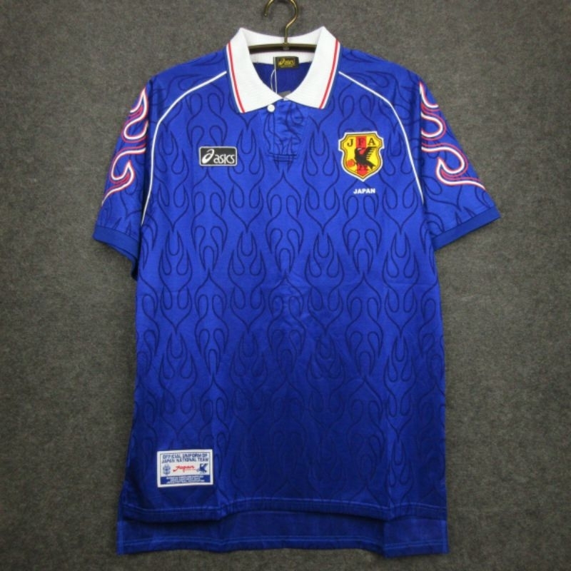 เสื้อทีมชาติญี่ปุ่น เสื้อบอลย้อนยุค 1998 Retro Japan Home เสื้อฟุตบอล เกรดแฟนบอล