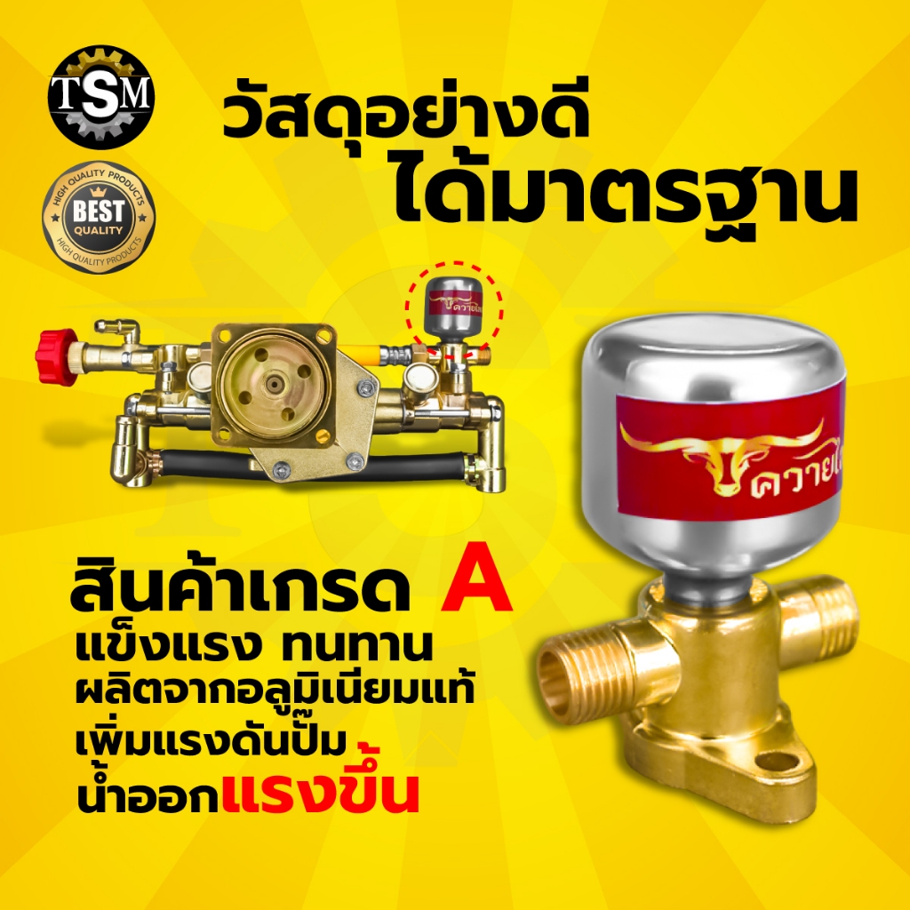 หม้อลมเครื่องพ่นยา ทองเหลืองแท้  อลูมิเนียมแท้  เกจวัดแรงดันปั๊ม767 เครื่องพ่นยา767 ราคา ถูกที่สุด ดีลบีเคเค แกลเลอรีภาพที่ 6
