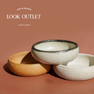 จานเซรามิค แฮนเมด ขนาด4นิ้ว เข้าไมโครเวฟได้