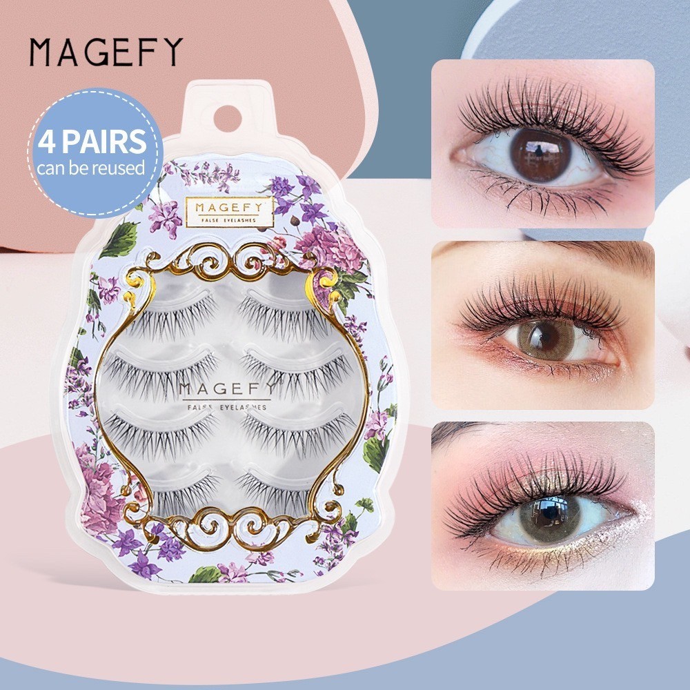 ขนตาปลอมญี่ปุ่น MAGEFY7218 กล่องละ 4คู่ ติดแล้วสวยมากก