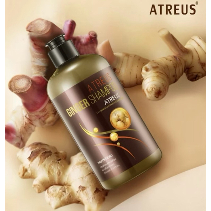 Atreus Anti-Hair Loss Ginger Shampoo 400mlแท้100%