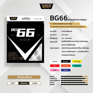 เอ็นแบดมินตัน VS BG66 ขนาด0.66mm