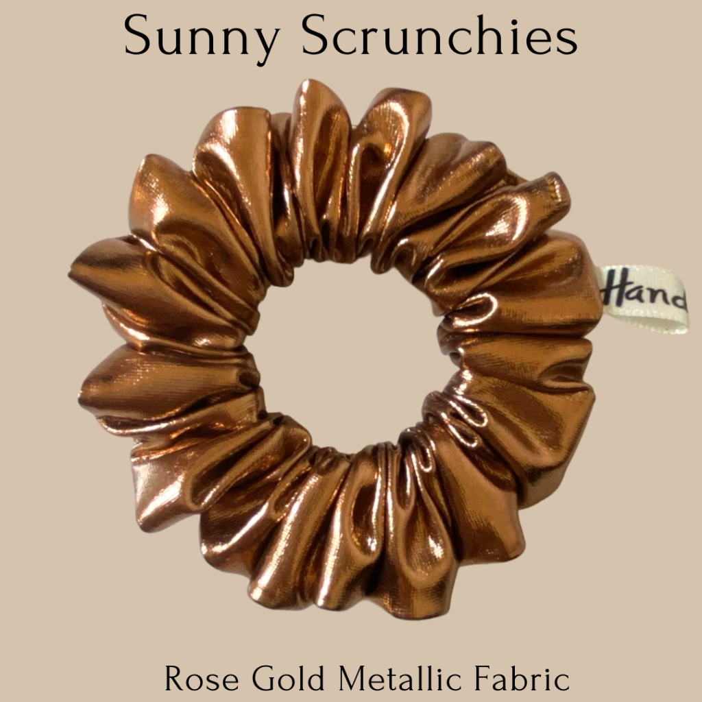 ยางรัดผม Sunny Scrunchies metallic fabric  ยางมัดผม ไม่กินผม