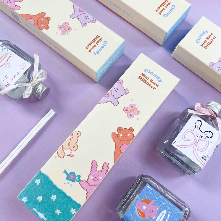 Cloudy mini diffuserก้านไม้หอมขวดเล็ก80ml