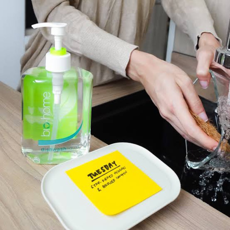 Bio Home dish wash lemonglass 500ml. น้ำยาล้างจานกลิ่นตะไคร้ชาเขียว - รูปที่ 2