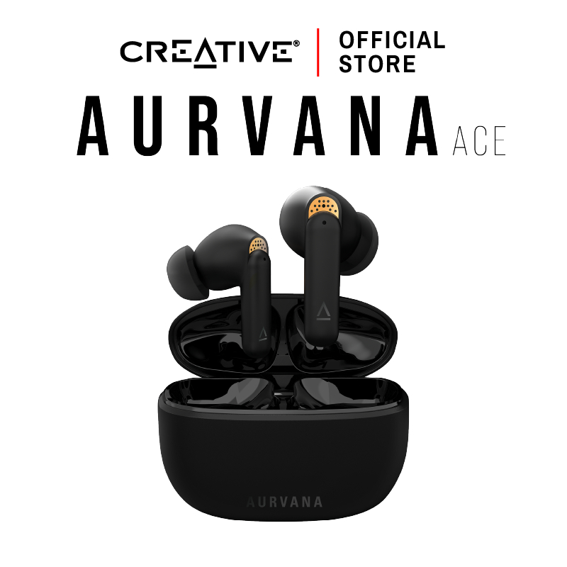 CREATIVE หูฟัง Aurvana Ace หูฟังอินเอียร์ True Wireless Bluetooth® LE Audio, aptX™ Adaptive, xMEMS