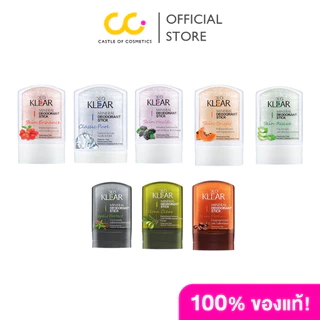 (ใช้โค้ดเหลือ 32.-) Deoklear ดีโอเคลียร์ Mineral Deodorant Stick (60g) มิเนอรัล ดีโอโดแรนท์ โรลออน สารส้ม