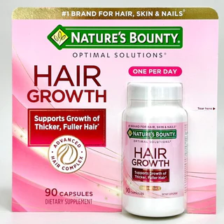 NATURE'S BOUNTY TIMAL SOUTIONS HAIR GROWTH 90แคปซูล วิตามินบำรุงผมให้ยาวไว