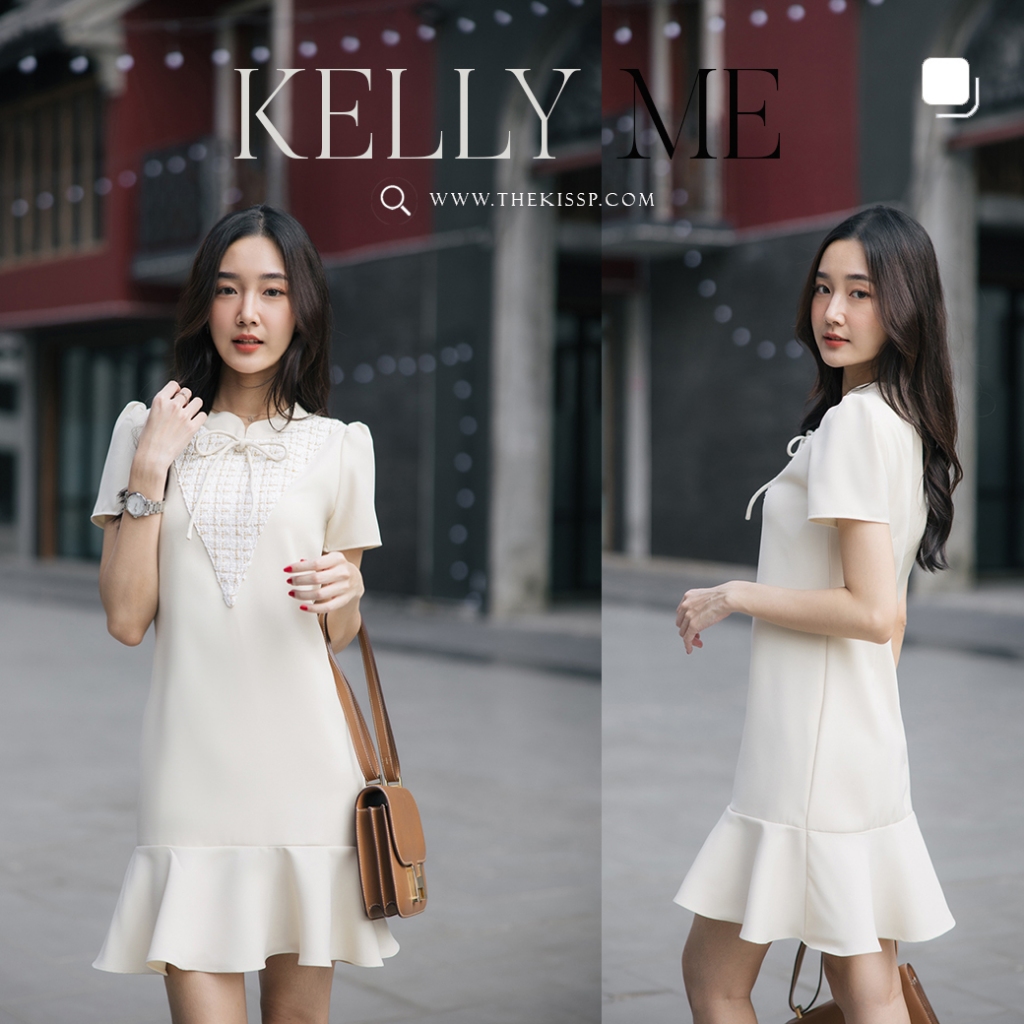 KELLY ME softly'dress ( signature cut THEKISSP.)