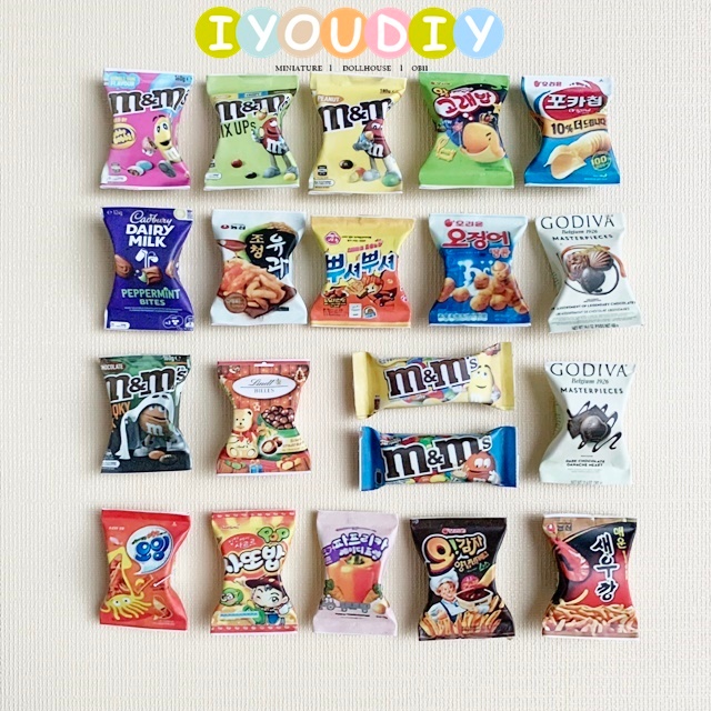 IYOU’DIY [แยกขาย] โมเดลขนมห่อจิ๋ว 1:12 ob11 ของเล่น ของจิ๋ว ของสะสมบ้านตุ๊กตา dollhouse