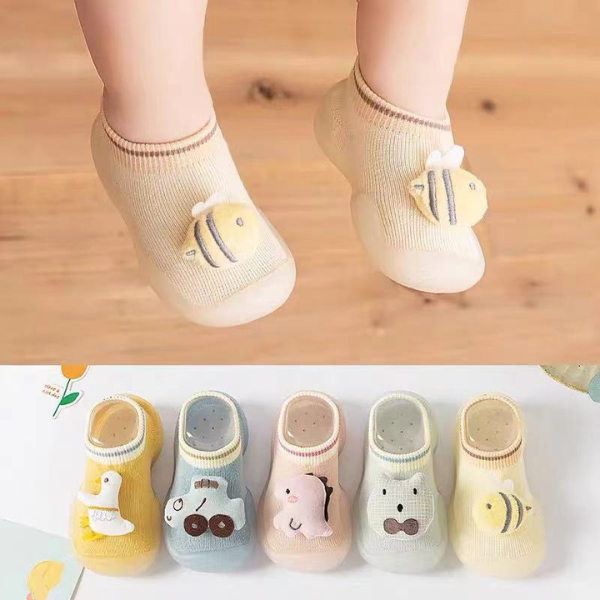 ID888 รองเท้าหัดเดินเด็ก พื้นยางซิลิโคน รองเท้าเด็กกันลื่น พร้อมส่ง