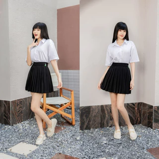 เสื้อนักศึกษาทรงบอย Oversize (ไม่มีกระเป๋า-ไม่เข้ารูป) เสื้อนักศึกษาผู้หญิง Sz.S32-50